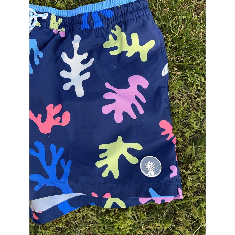 Chubbies Swim Trunk Sz XL Blue Cape Corals Bathing Suit Short 5.5" (Actual 5") - Picture 2 of 4